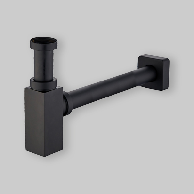 SIFONE ARREDO QUADRO NERO 1"1/4 x 32