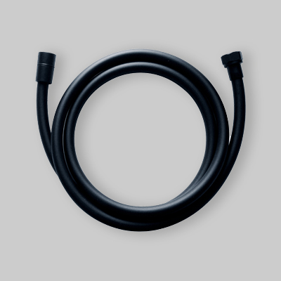 FLESSIBILE DOCCIA ANTITORSIONE NERO 1/2" conico - cm 175