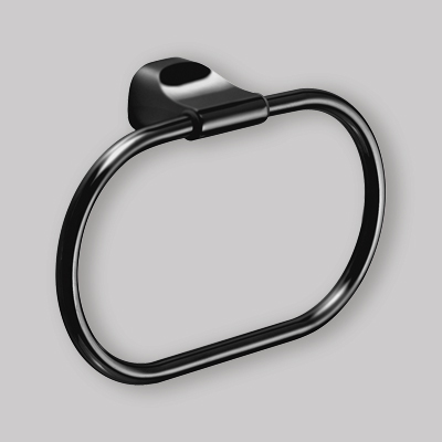 PORTA SALVIETTA AD ANELLO "STELVIO" Nero