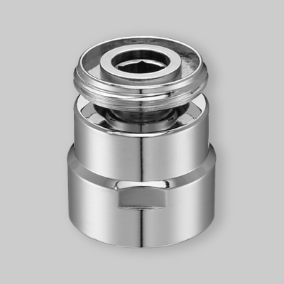 SNODO CROMATO PER RUBINETTI M18 x 1" - F18 x 1"