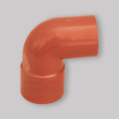 CURVA 87-30° IN PVC ARANCIO Ø 80