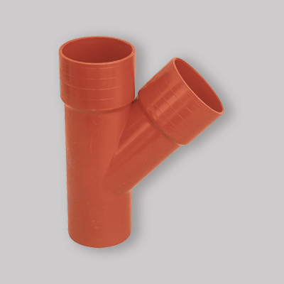 DERIVAZIONE 45° IN PVC ARANCIO Ø 140