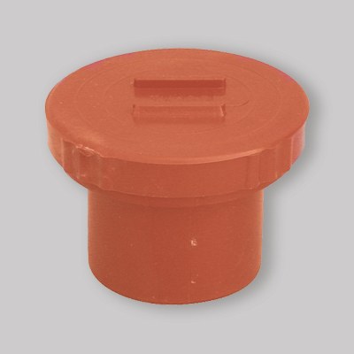 TAPPO A VITE CON GUARNIZIONE IN PVC ARANCIO Ø 140