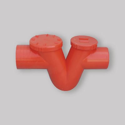 SIFONE MONOLITICO IN PVC ARANCIO Ø 100