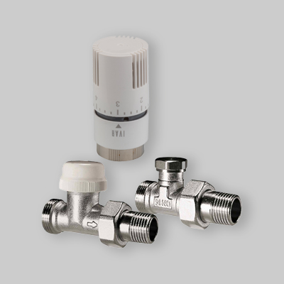 KIT TERMOSTATICO DIRITTO STANDARD CON ATTACCO MASCHIO IVAR T1500 - EUROK x 1/2" M O-ring