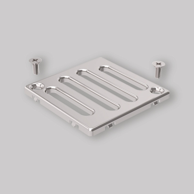 GRIGLIA INOX PER SIFONE DOCCIA AVVITATA 8x8