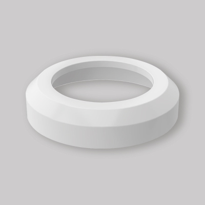 ROSONE DA PARETE PER CURVA WC 90° BIANCO Ø 110 H 3,6