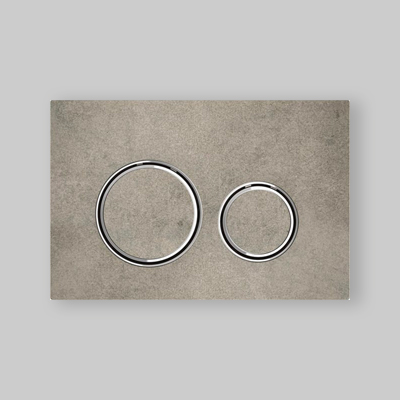 PLACCA DI COMANDO "SIGMA 21" Vetro Bianco / Nero Cromato