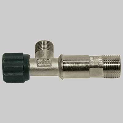 RUBINETTO OTTONE CON SUPPORTO PER CASSETTA SARA ECO 1/2