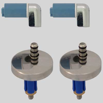 COPPIA CERNIERE REGOLABILE DM 45 SOFT CLOSE MOD. S18 Con tassello
