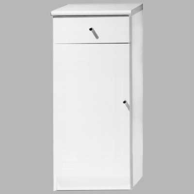 BASE SINGOLA CON CASSETTO BIANCA -