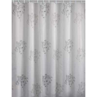 TENDA DOCCIA PARFUME TESSUTO 240x200 Bianco/Nero