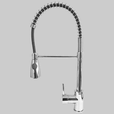 MONOCOMANDO LAVELLO CUCINA CON MOLLA SERIE 3000 Dm 40 cromo