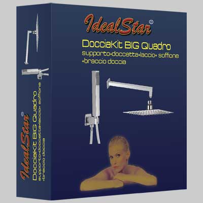 SET DOCCIA CROMO QUADTO 200 x 200