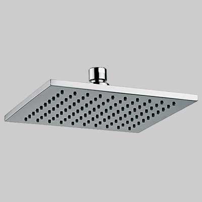 SOFFIONE DOCCIA SATURNO OTTONE CROMATO 1/2 - 200x200 mm