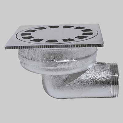 POZZETTO SIFOIDE SCARICO LATERALE 1"1/4 100x100 per pavimento