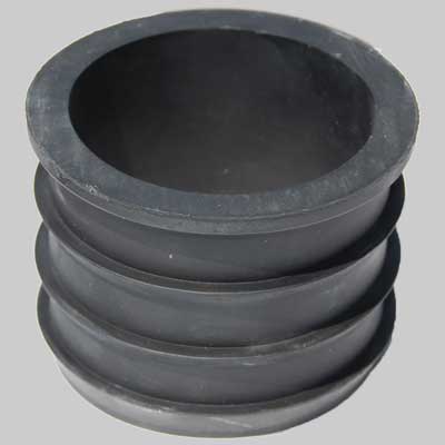 RIDUZIONE IN GOMMA NERA PER RACCORDO TUBI 75 x 63