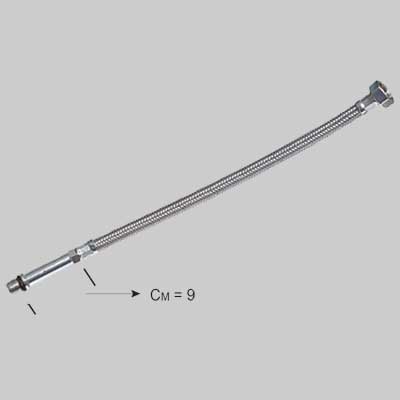 FLESSIBILE INOX PER MONOCOMANDO LUNGHISSIMO F 1/2 x M 10 cm 35