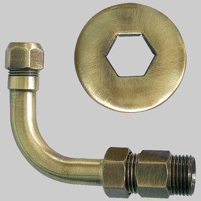 CURVETTA ESAGONALE BRONZATA 1/2 x 10