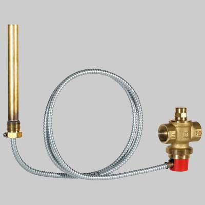 Valvola di scarico termico TS131 Capillare da 1,3 m Att. 3/4