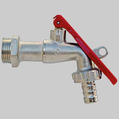 RUBINETTO PORTAGOMMA CON BLOCCA LUCCHETTO 1/2