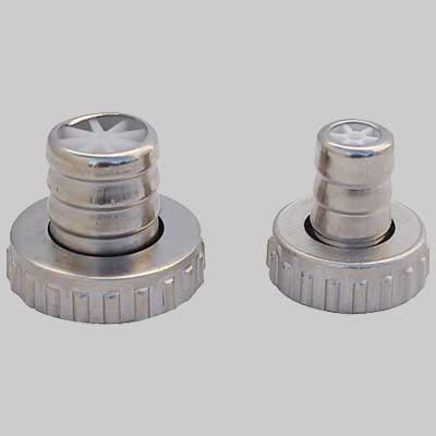 PORTAGOMMA CON GHIERA OTTONE 1"