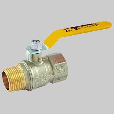 VALVOLA SFERA GAS M/F LEVA ACCIAIO 1" MOP5