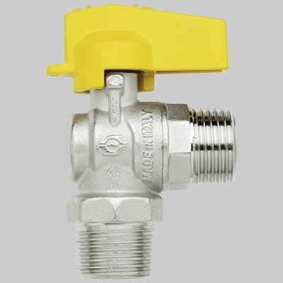 RUBINETTO A SQUADRO GAS  M/M 1/2 - 1/2