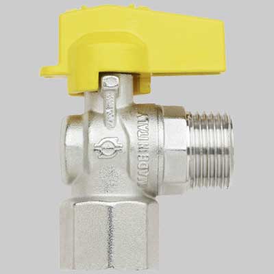 RUBINETTO A SQUADRO GAS F/M 1/2 - 1/2