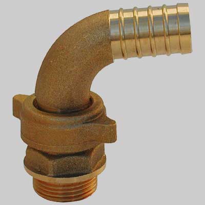 RACCORDO CURVO PER POMPA OTTONE 1" x 30