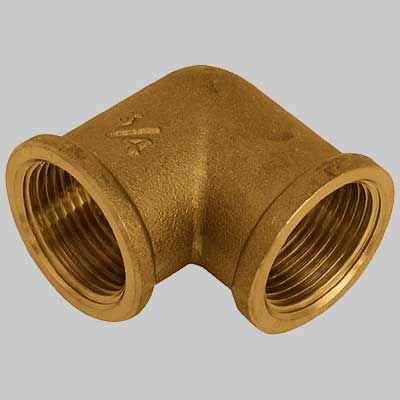 GOMITO FEMMINA/FEMMINA OTTONE GIALLO 3/4 x 3/4