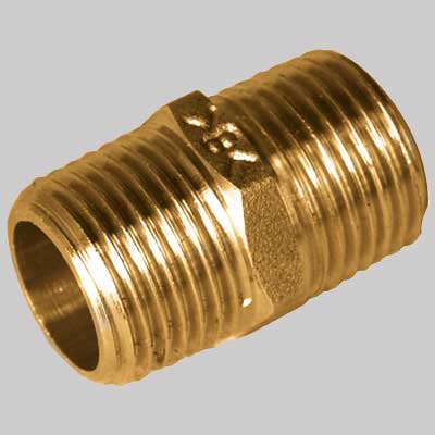 NIPLES LUNGO 7 FILETTI OTTONE GIALLO 3/8