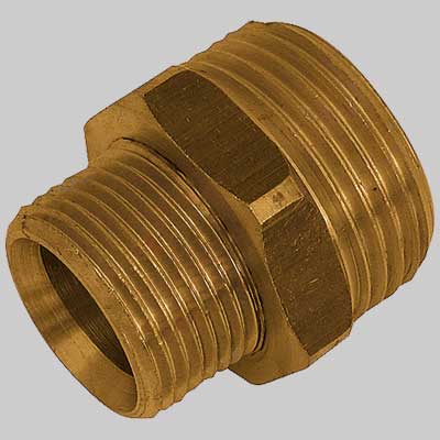 NIPLES RIDOTTO OTTONE GIALLO 1" x 3/4