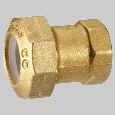 RACCORDO DRITTO  FEMMINA PE ANELLO RESINA 40 x 1"1/4