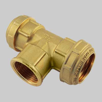 RACCORDO A TEE FEMMINA PN 25 COBRARING 32 x 1" x 32