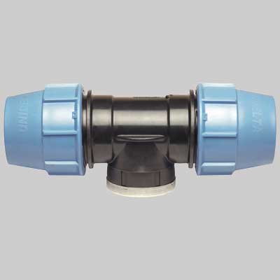 RACCORDO A TEE FEMMINA PLASTICA 90 x 2"1/2 x 90