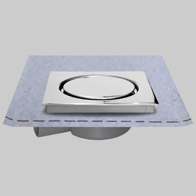 CHIUSINO 15 X 15 CON PILETTA AVVITABILE E GUAINA cm 15x15 - guaina 1 x 1