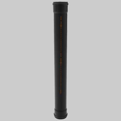 TUBO PHONO BLACK 2 BICCHIERI dm 100 cm 200