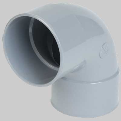CURVA IN PVC 87° 30 F-F Ø 100