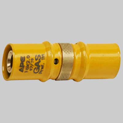 RACCORDO A PRESSARE DIRITTO DOPPIO RIDOTTO PER GAS 26 x 20