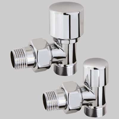 COPPIA VALVOLA E DETENTORE MINI ARREDA Cromo 1/2 x 24 - 19