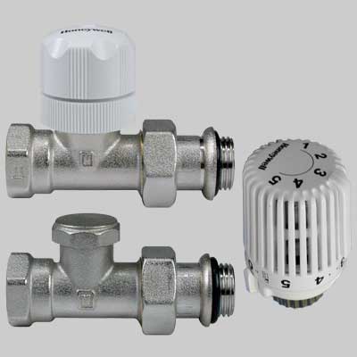 KIT TERMOSTATICO DIRITTO FERRO HONEYWELL 3/8 x 3/8