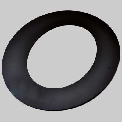 ROSONE A 45° NERO OPACO Ø 120