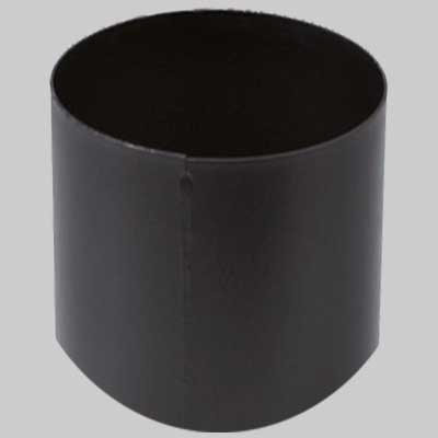 RACCORDO PER STUFE NERO OPACO FF Ø 130