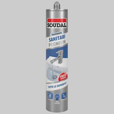 SILICONE MULTIUSO NEUTRO PER SANITARI SOUDAL ML 300 TRASPARENTE