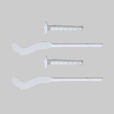 MENSOLA PER RADIATORI IN ALLUMINIO SEZIONE PIATTA 3 MM TF10/70B Foro 10 mm - Prof. 85 mm - Tassello