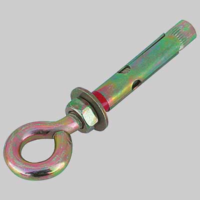 TASSELLO PESANTE CON OCCHIOLO M6 x 45 mm Ø 8 (cartone 10 pz)