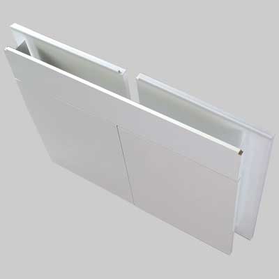 SOTTOLAVELLO BIANCO PER LAVELLO INOX PIEGHEVOLE 120 x 50 - 3 ante