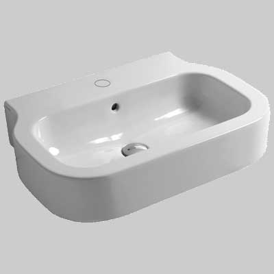 LAVABO SOSPESO - APPOGGIO GLAZE 75x46 H 17