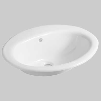 LAVABO INCASSO DECOR SOPRAPIANO SENZA FORO 56 x 41